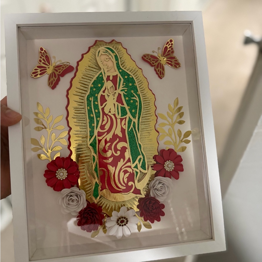 Gold and Green Religious Wall Art Decor - Picture 2 of 2